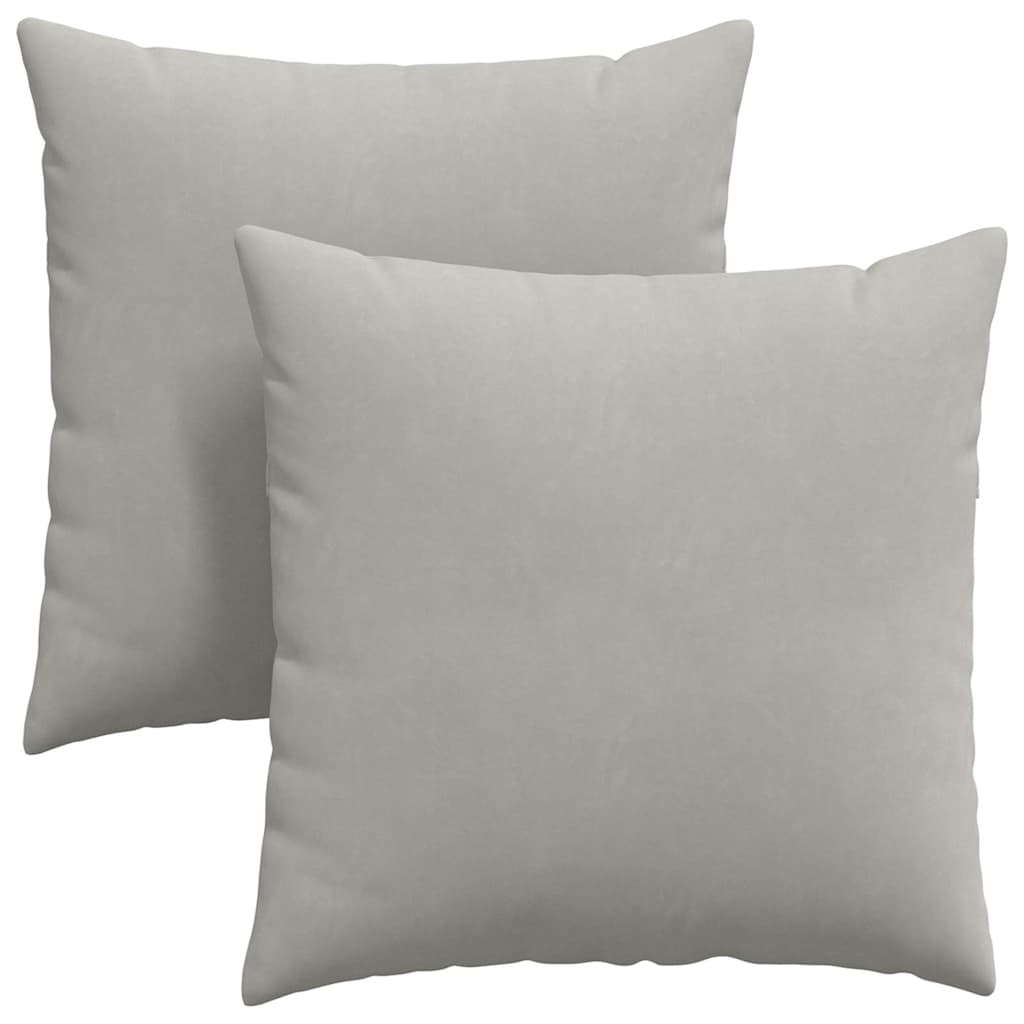 Vidaxl sofa kussens 2 stuks lichtgrijs 60 x 60 cm stof