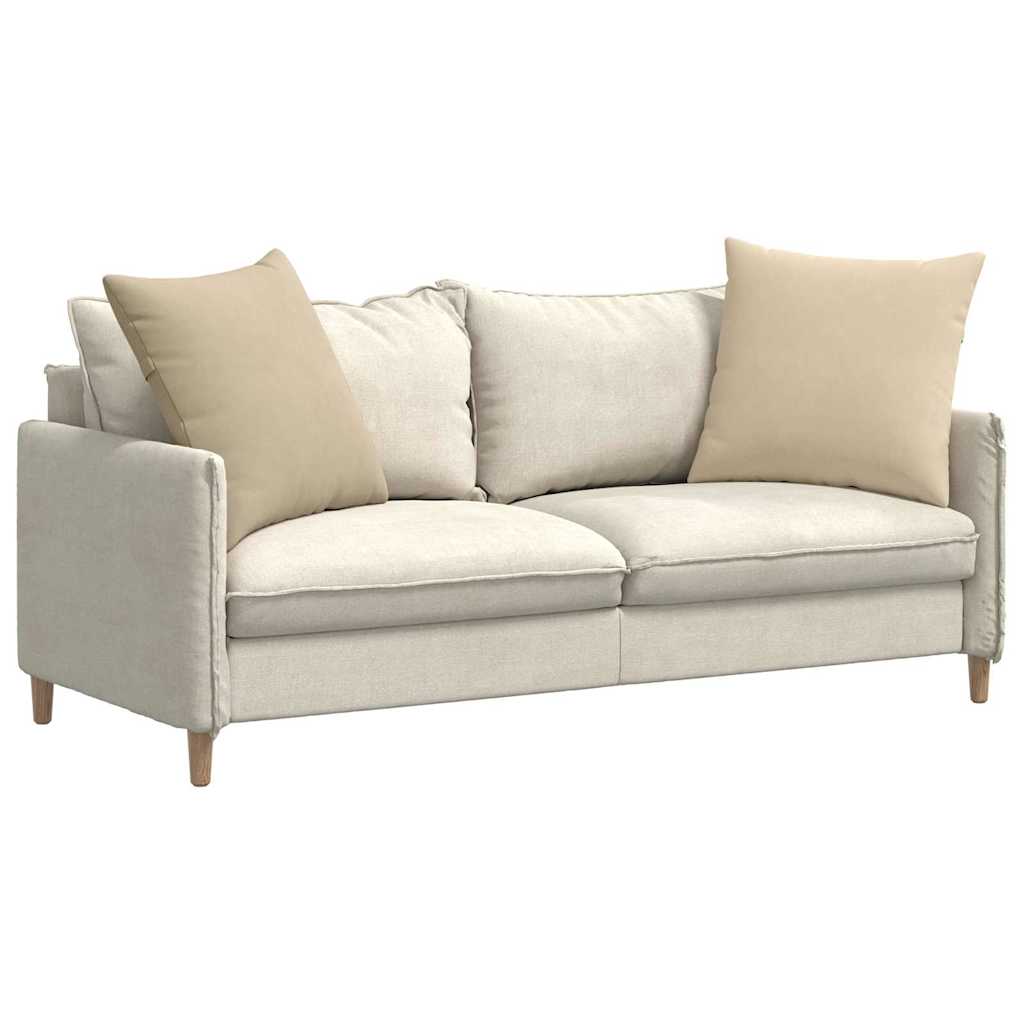 Vidaxl sofa kussens 2 stuks crème 60 x 60 cm stof