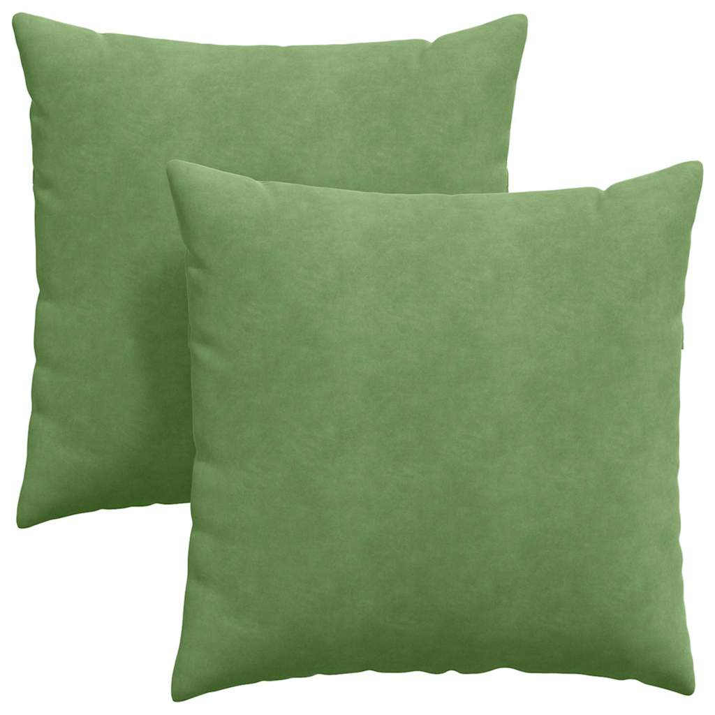 Vidaxl sofa kussens 2 stuks lichtgroen 80 x 80 cm cordstof