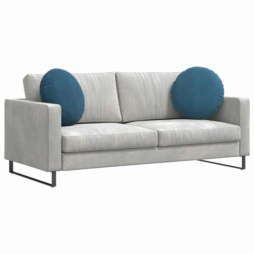 Vidaxl zitkussens 2 stuks blauw ø 40 x 13 cm fluweel