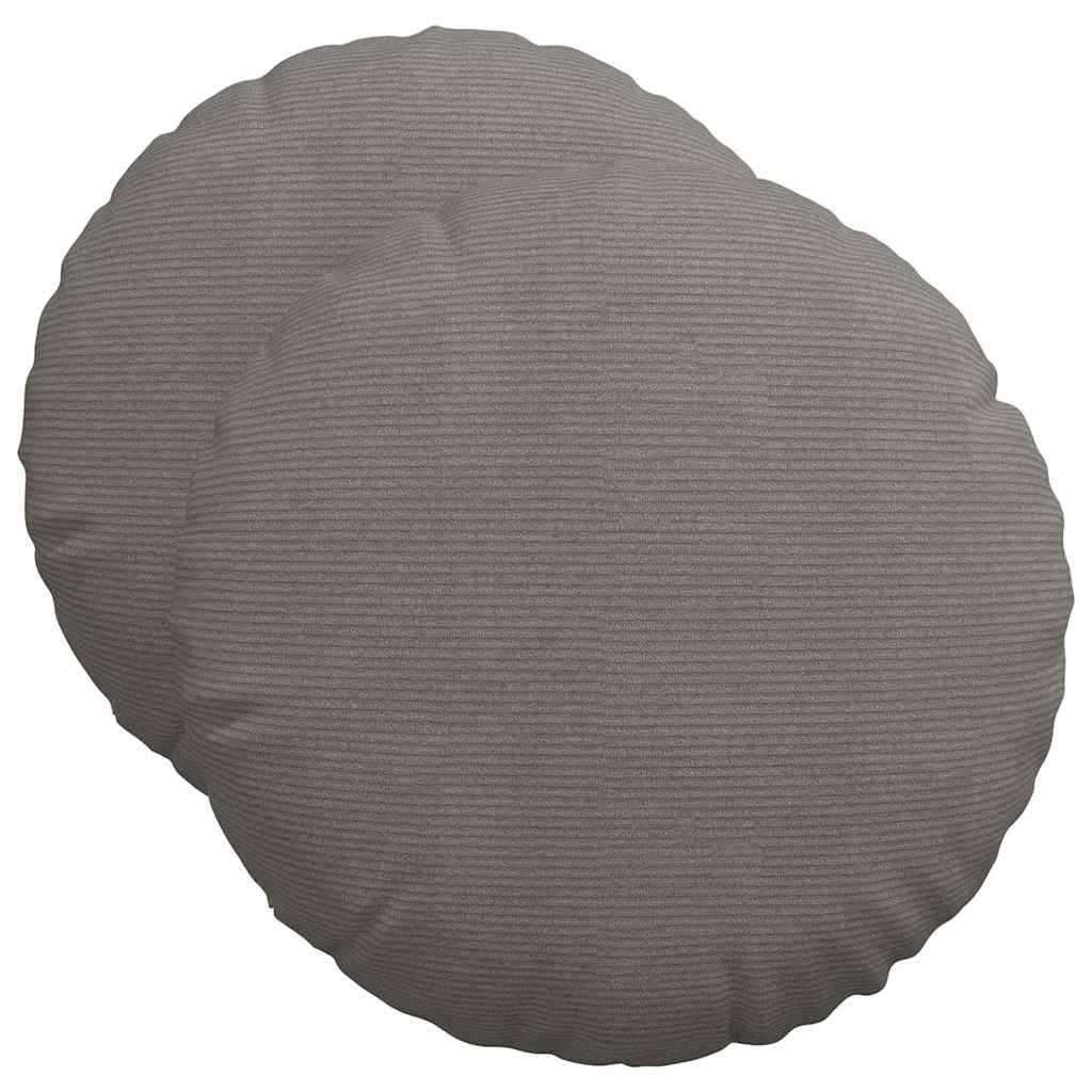 Vidaxl zitkussens 2 pcs lichtgrijs ø 50 cm katoen stof