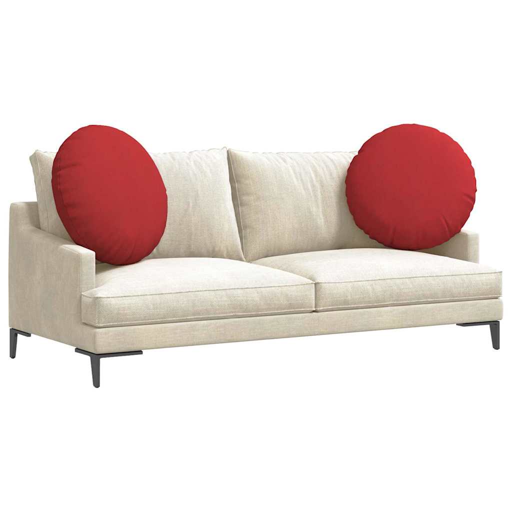 Vidaxl zitkussens 2 pcs rood ø80 x 29 cm stof