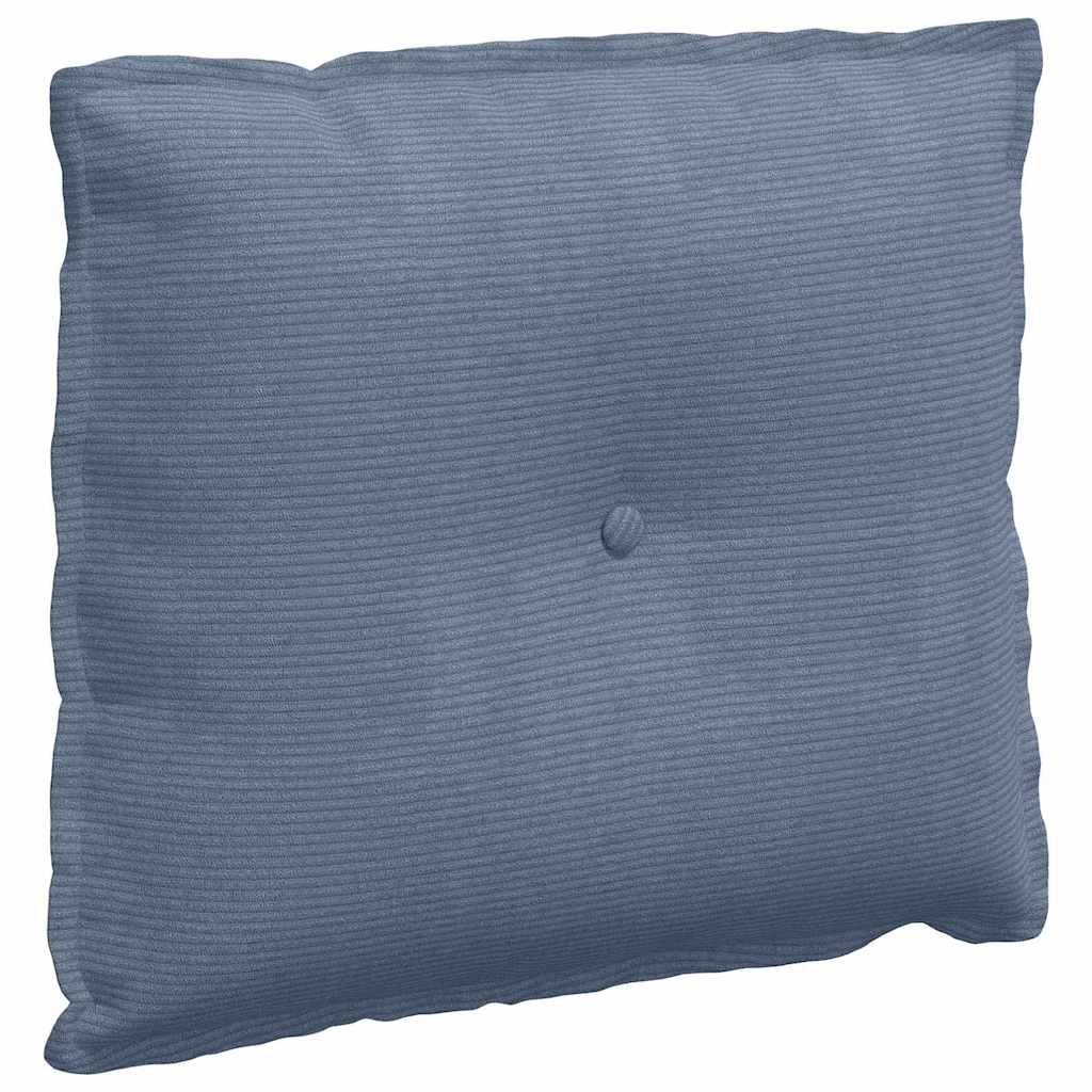 Vidaxl rugkussen blauw 60 x 50 cm cordstof