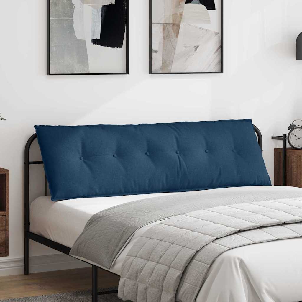 Vidaxl rugkussen blauw 160 x 19 x 50 cm stof