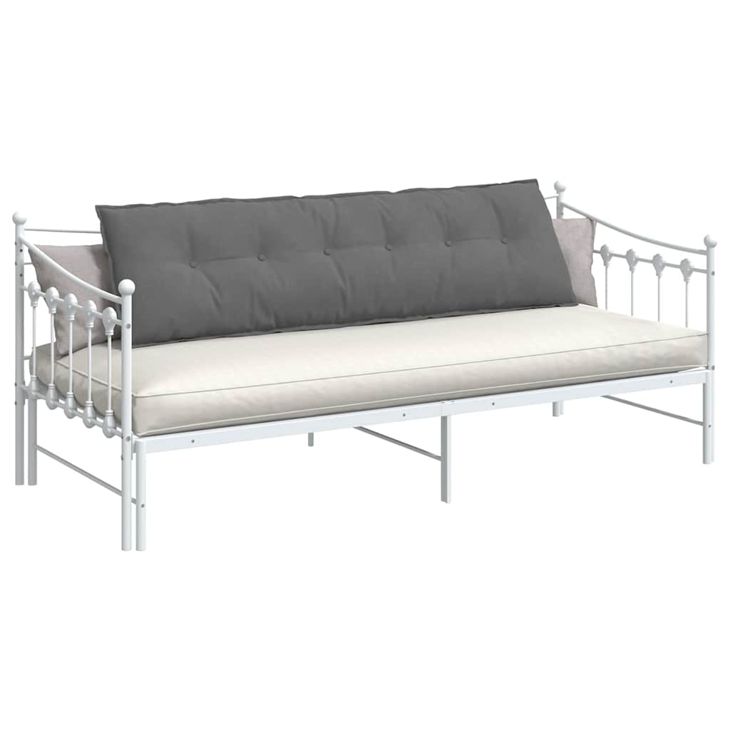 Vidaxl rugkussen donkergrijs 180 x 50 cm microvezel stof
