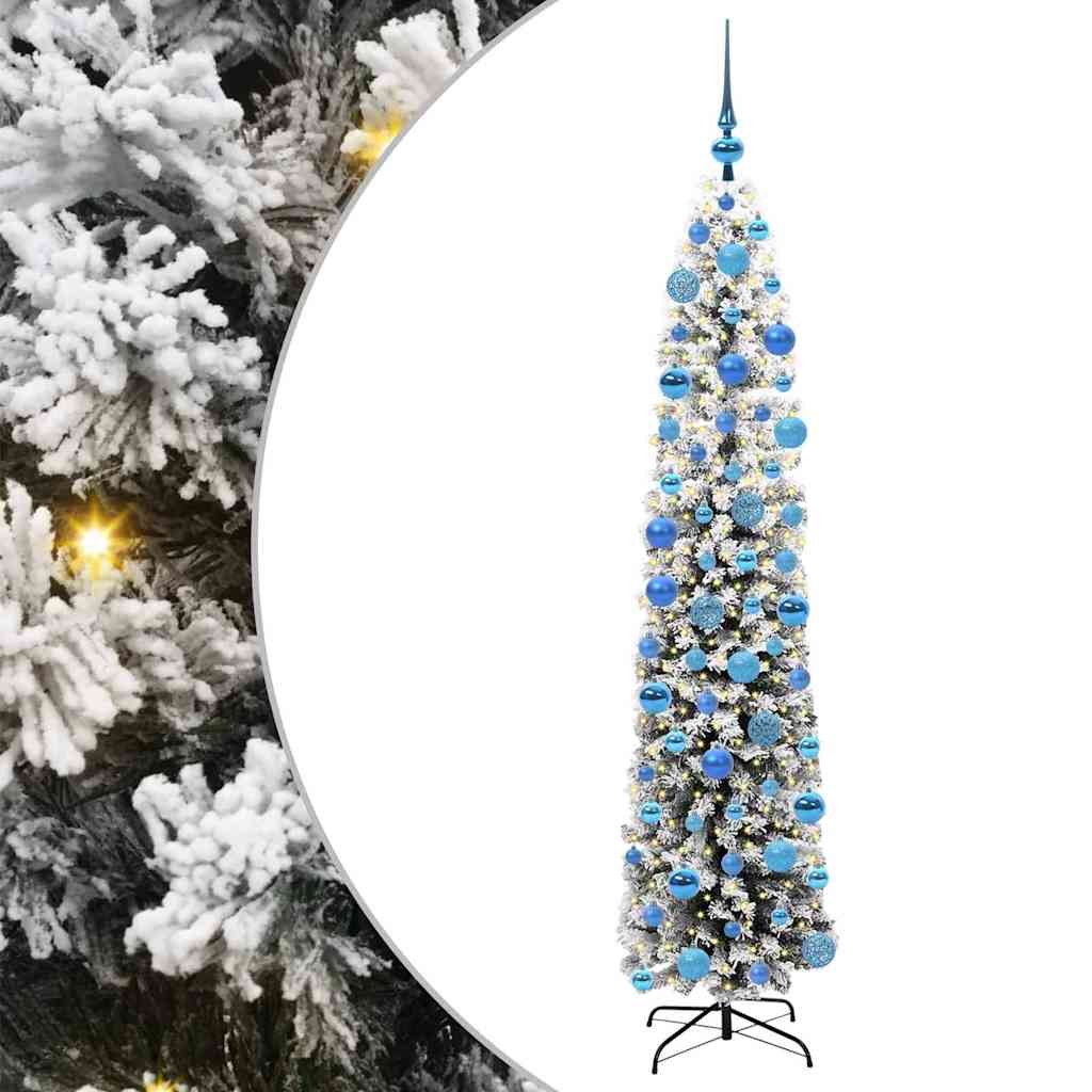 Vidaxl kunstkerstboom groen 180 cm pvc en staal en kunststof