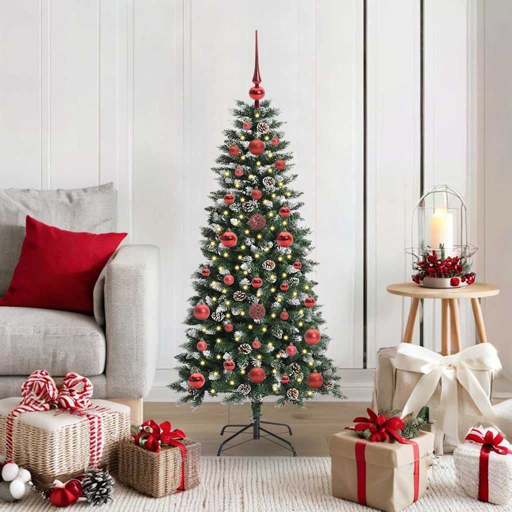 Vidaxl kunstkerstboom met 150 led groen 120 cm pvc en plastic en staal