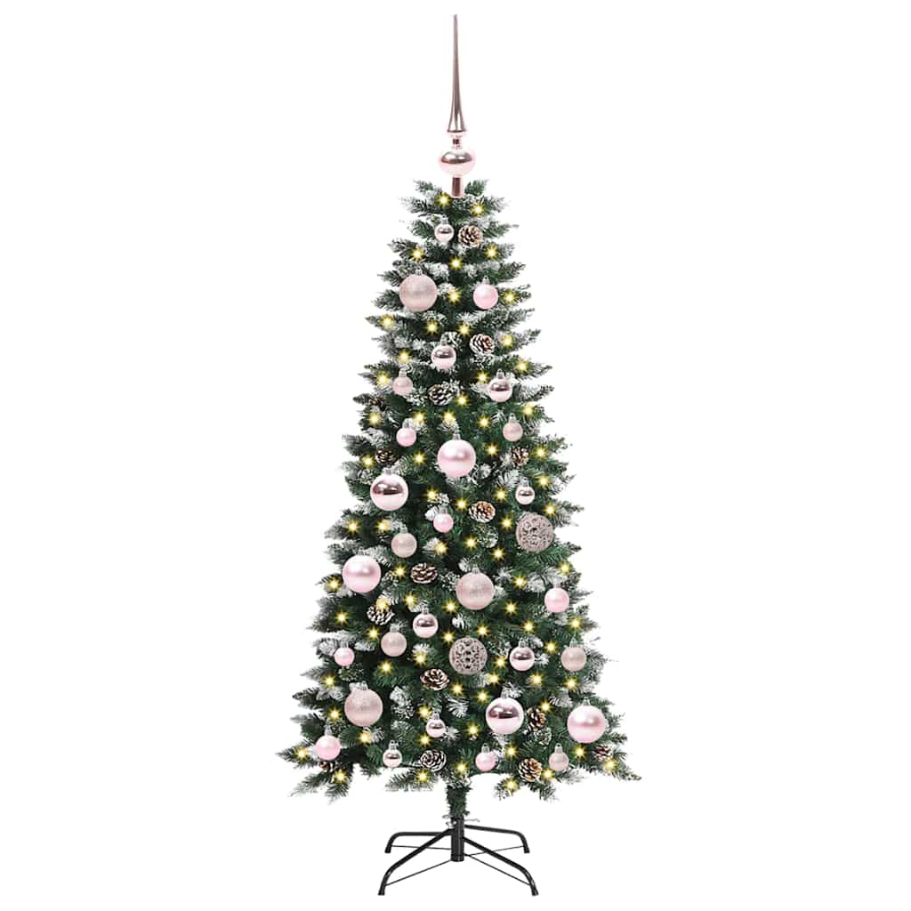 Vidaxl kunstkerstboom met 150 led groen 120 cm pvc en plastic en staal