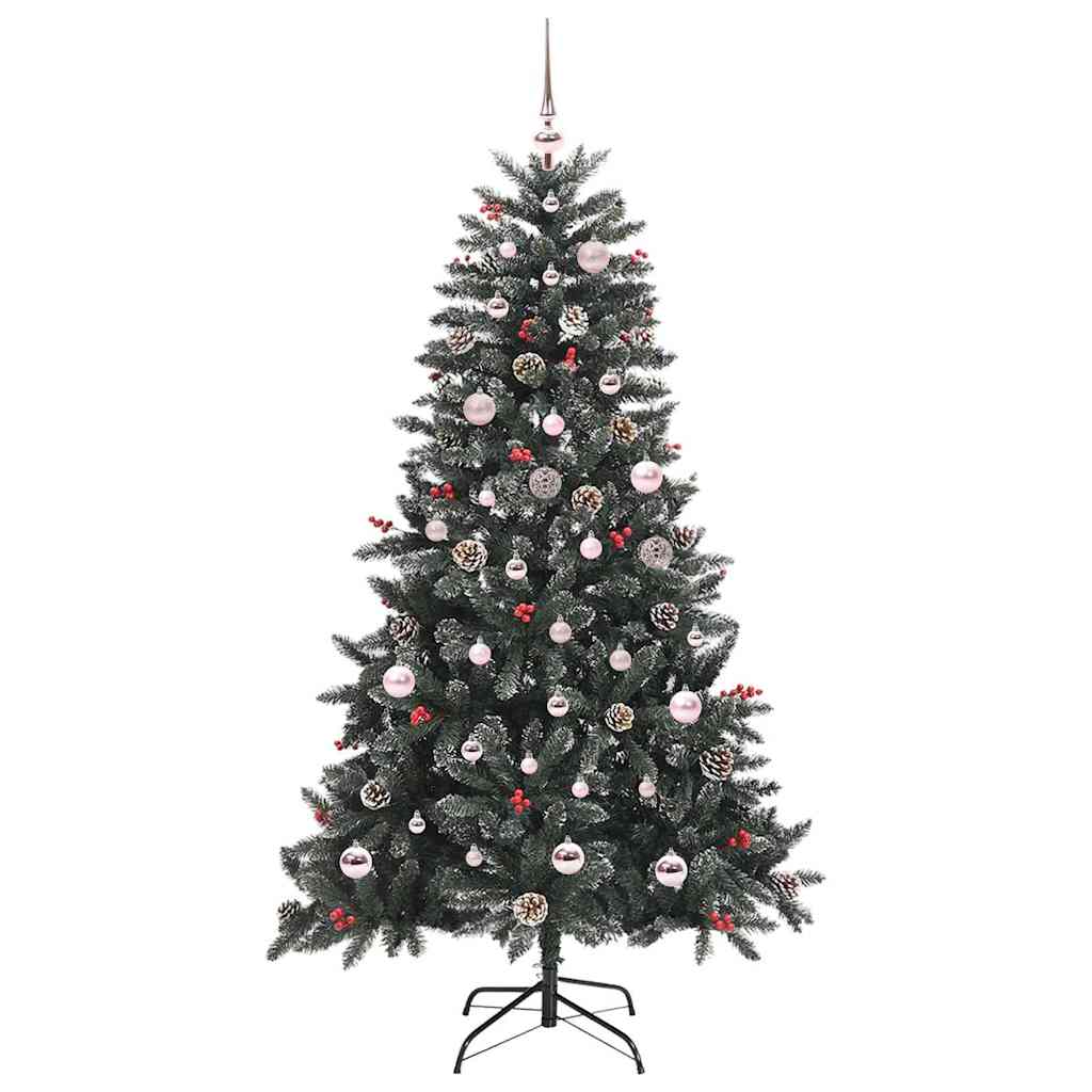 Vidaxl kunstkerstboom met 150 led groen 150 cm pvc en plastic en staal