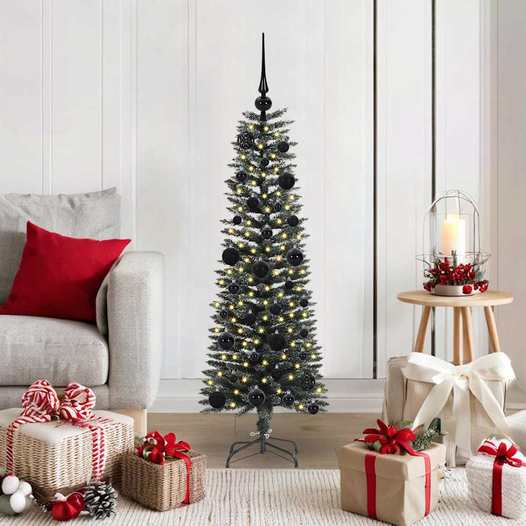 Vidaxl kunstkerstboom met 150 led groen 120 cm pvc en plastic en staal