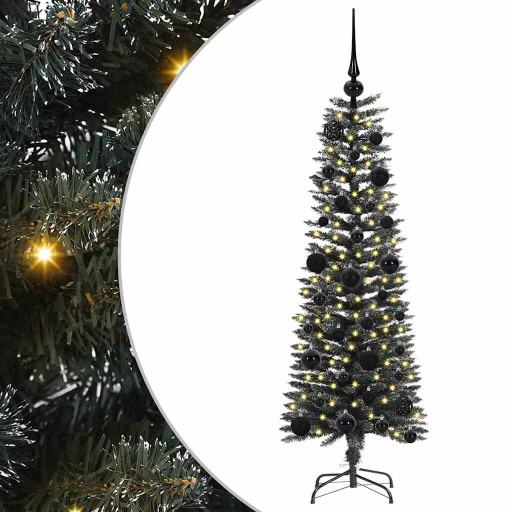 Vidaxl kunstkerstboom met 150 led groen 120 cm pvc en plastic en staal