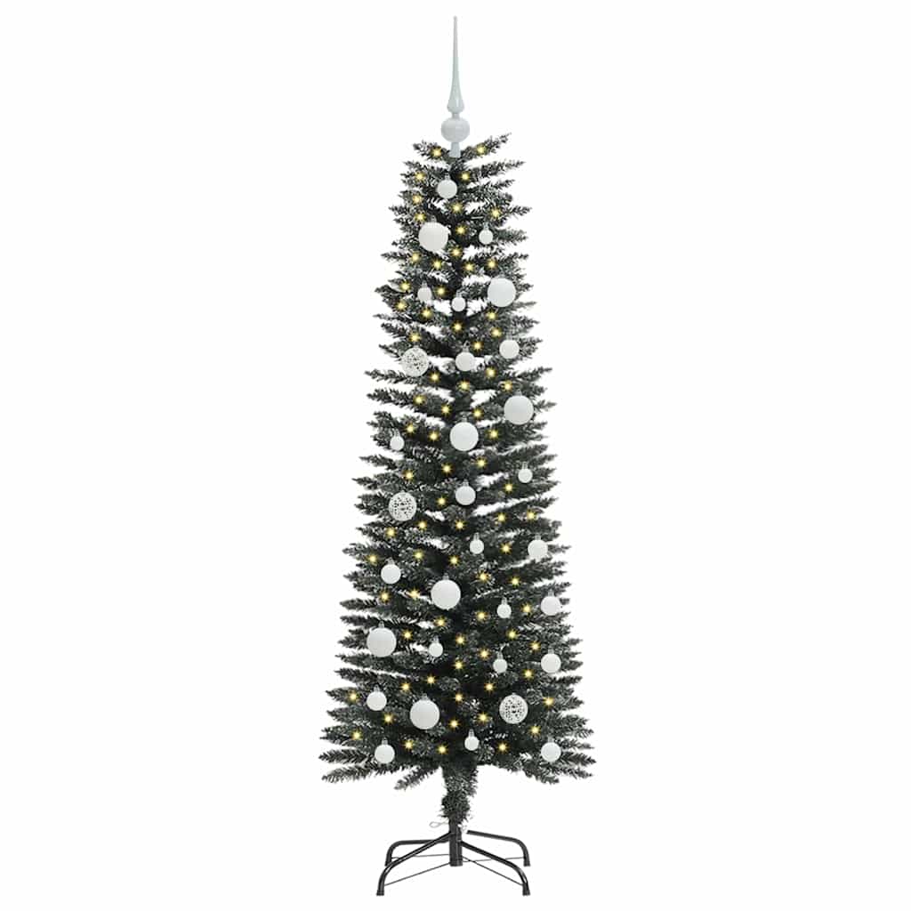 Vidaxl kunstkerstboom met 150 led groen 120 cm pvc en plastic en staal