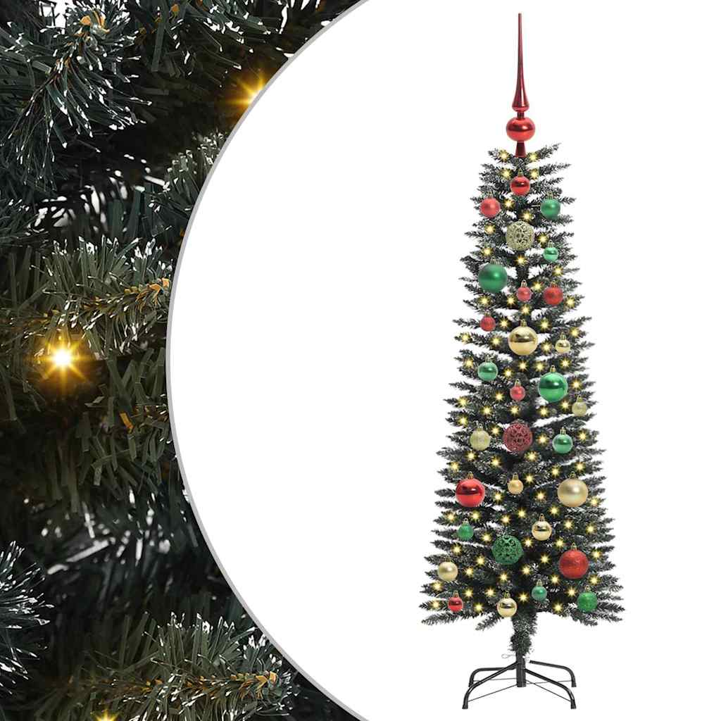 Vidaxl kunstkerstboom met 150 led groen 120 cm pvc en plastic en staal