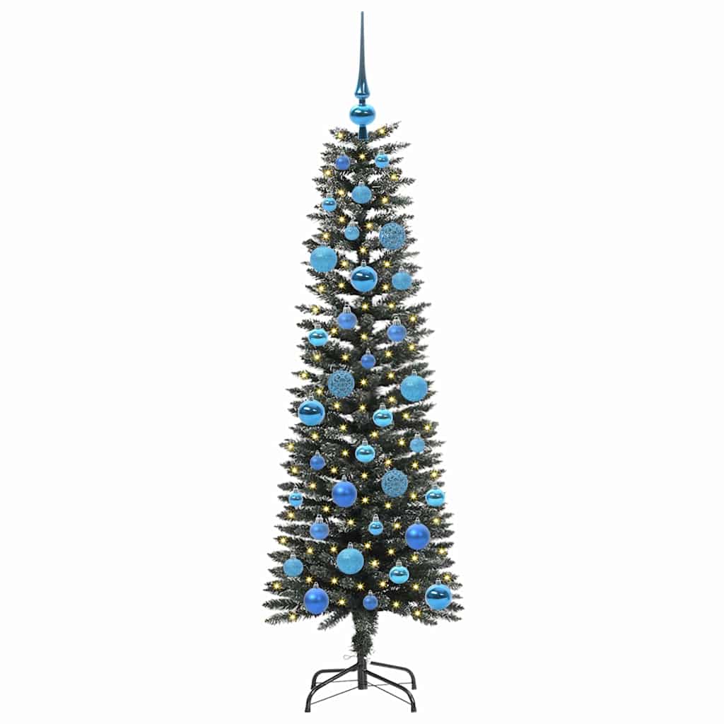 Vidaxl kunstkerstboom met 150 led groen 150 cm pvc en plastic en staal