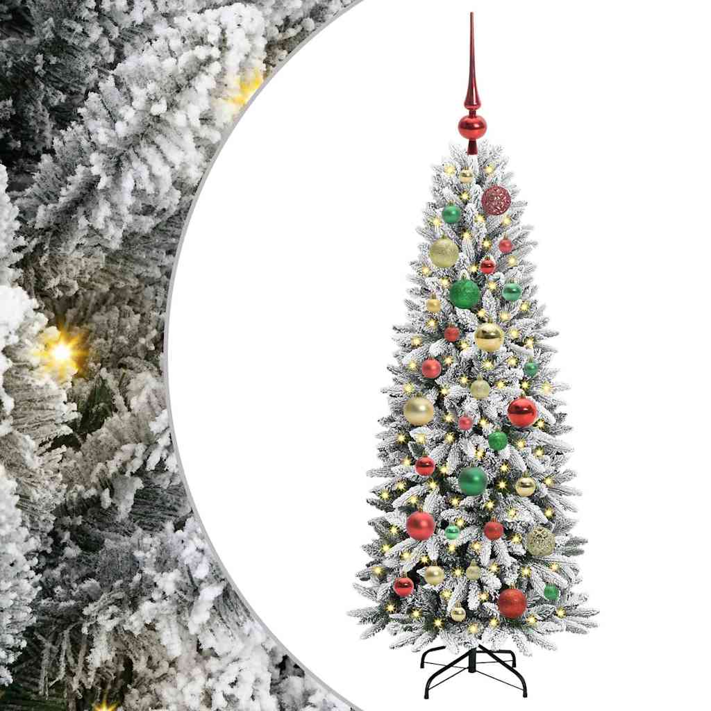 Vidaxl kunstkerstboom wit 120 cm pvc en plastic en staal en pe