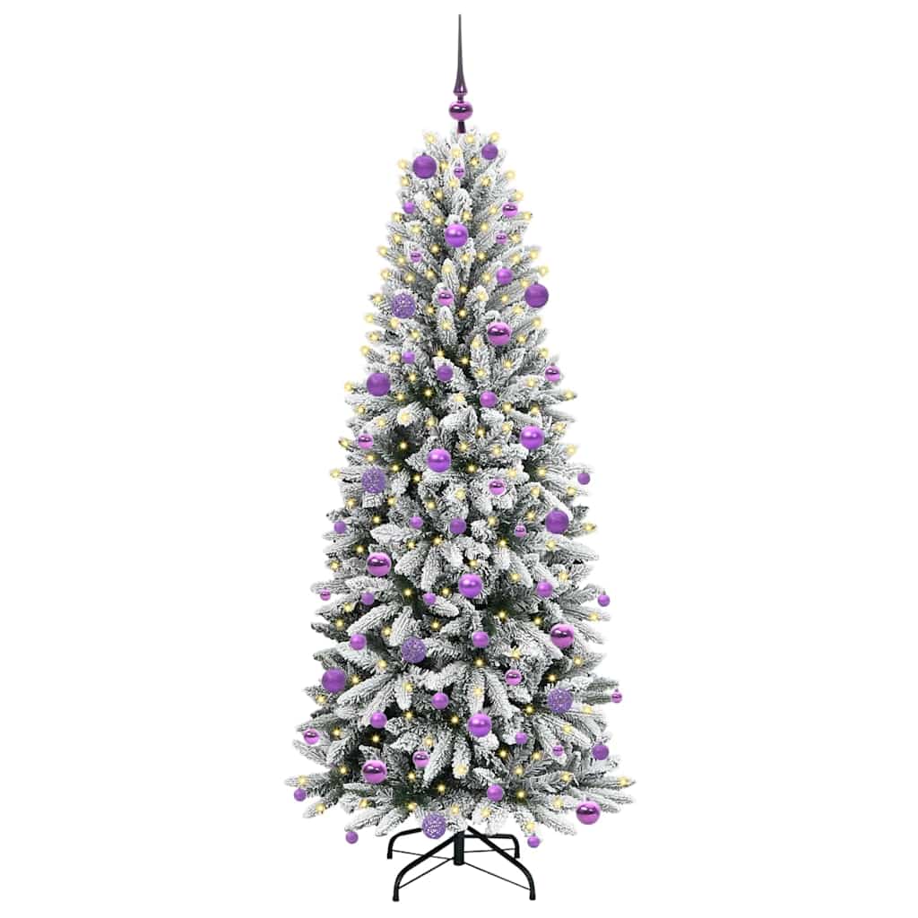 Vidaxl kunstkerstboom wit 180 cm pvc en plastic en staal en pe