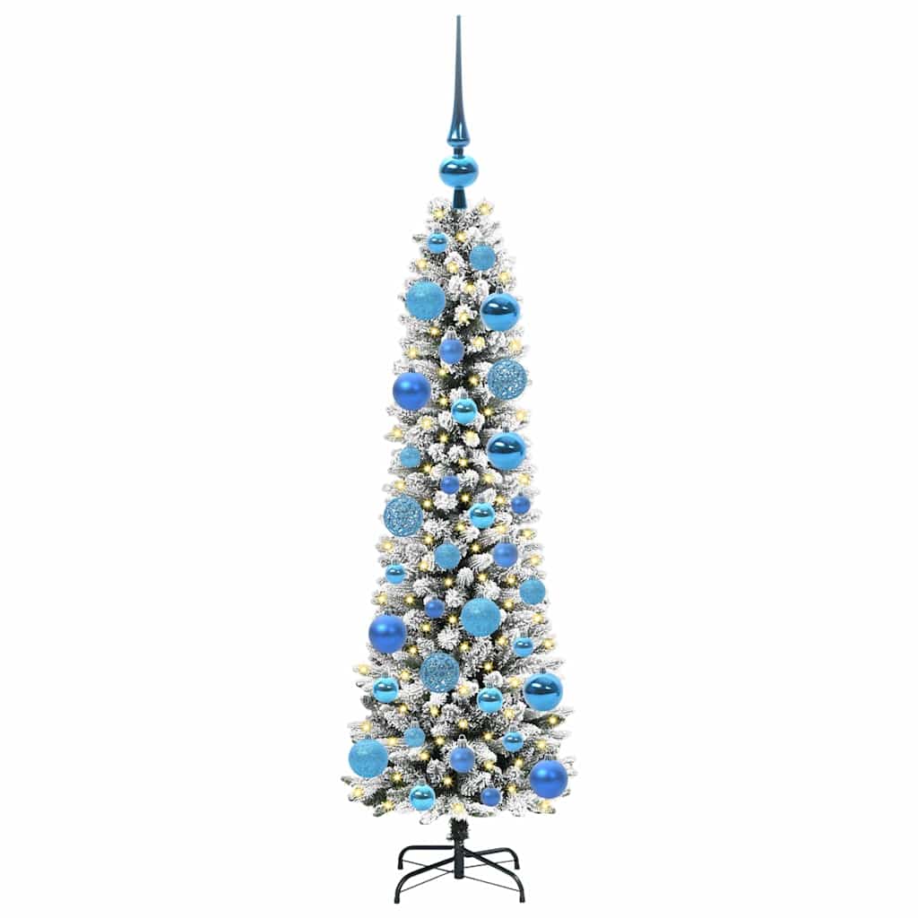 Vidaxl kunstkerstboom met 150 led wit 120 cm pvc en metaal en plastic