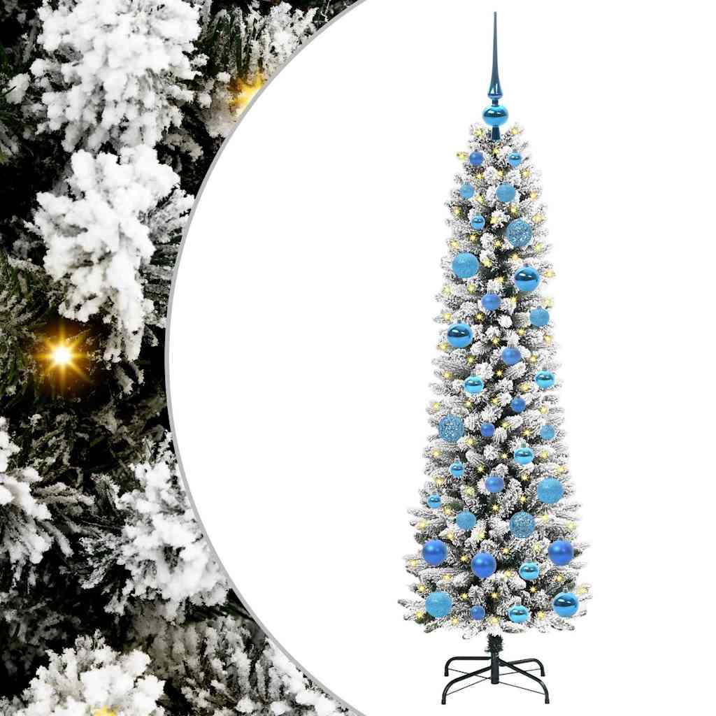 Vidaxl kunstkerstboom met 150 led wit 150 cm pvc en metaal en plastic