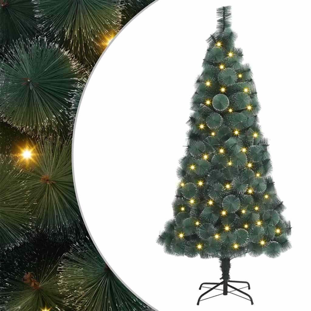 Vidaxl kunst kerstboom met verlichting met 300 led groen 180 cm pet