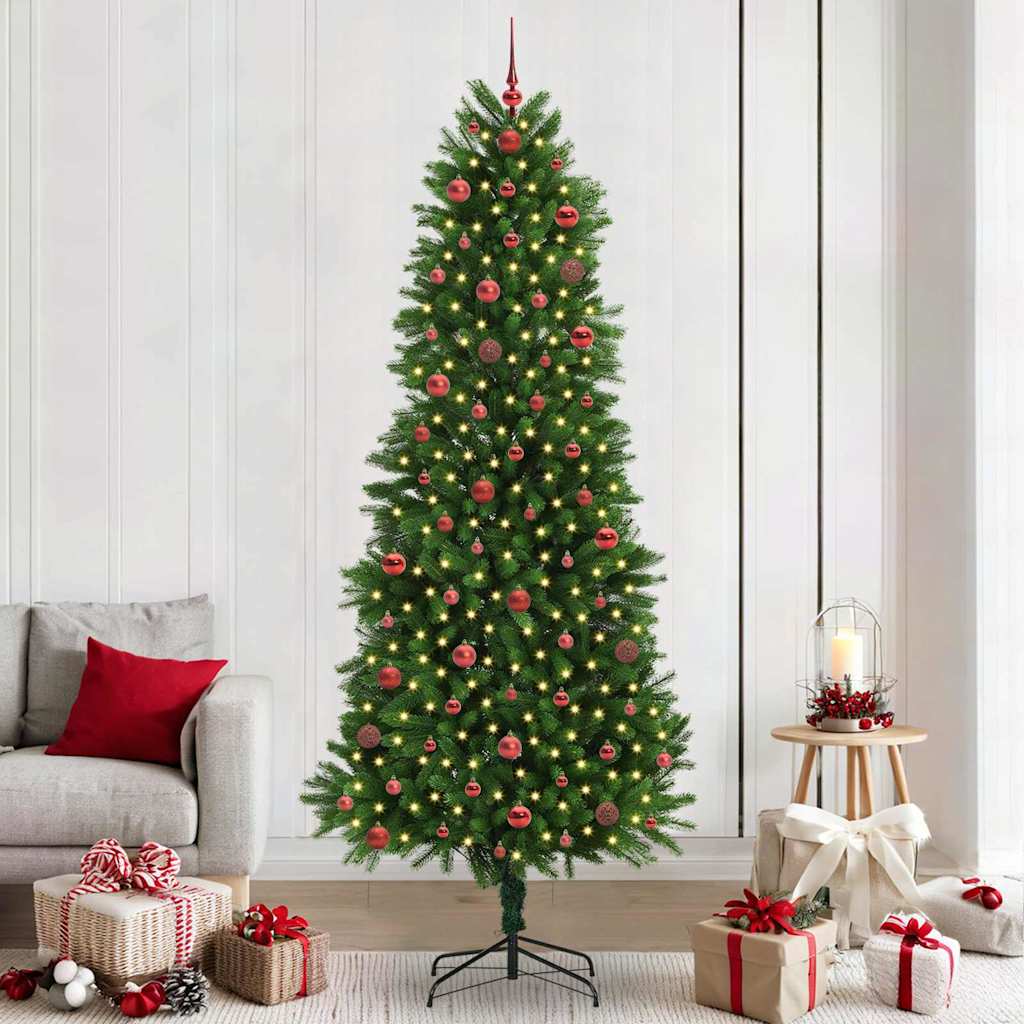 Vidaxl kerstboom met 300 led met standaard groen 240 cm pe