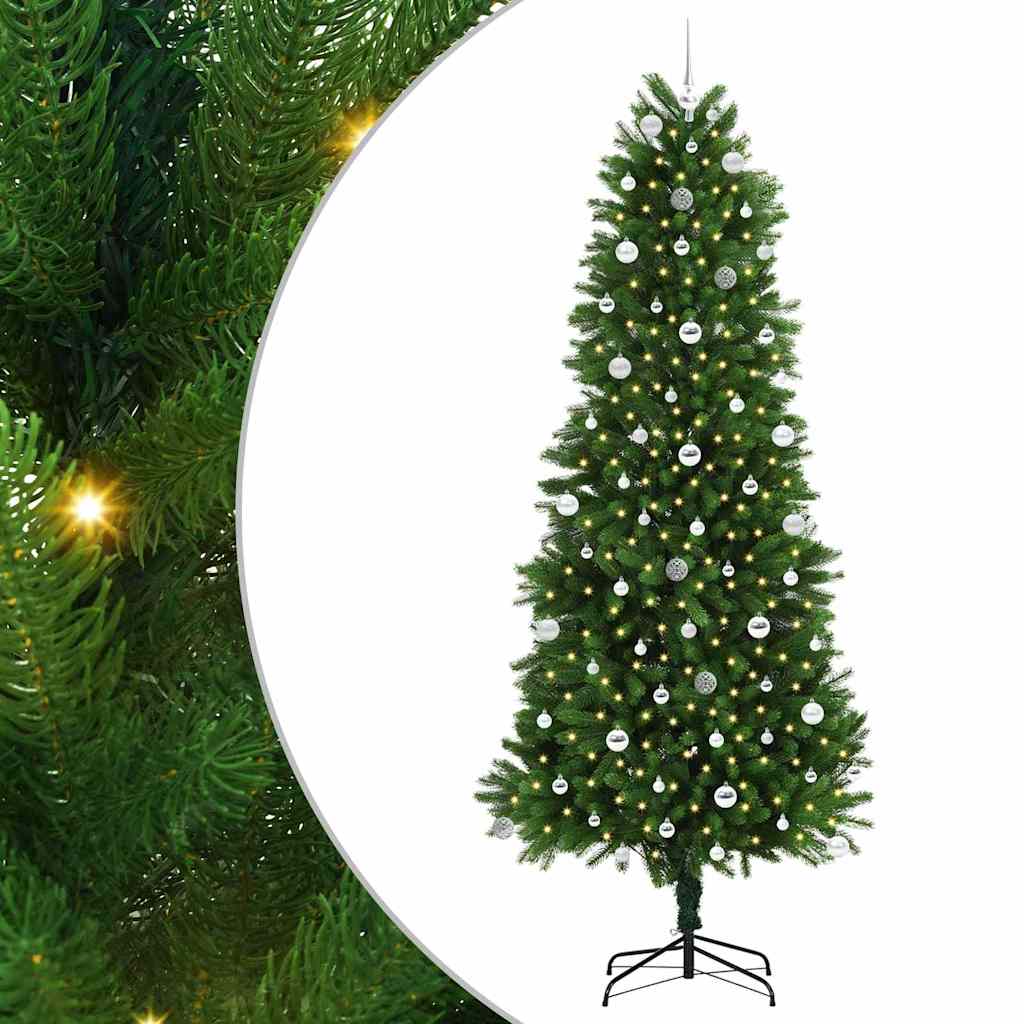Vidaxl kerstboom met 300 led met standaard groen 240 cm pe