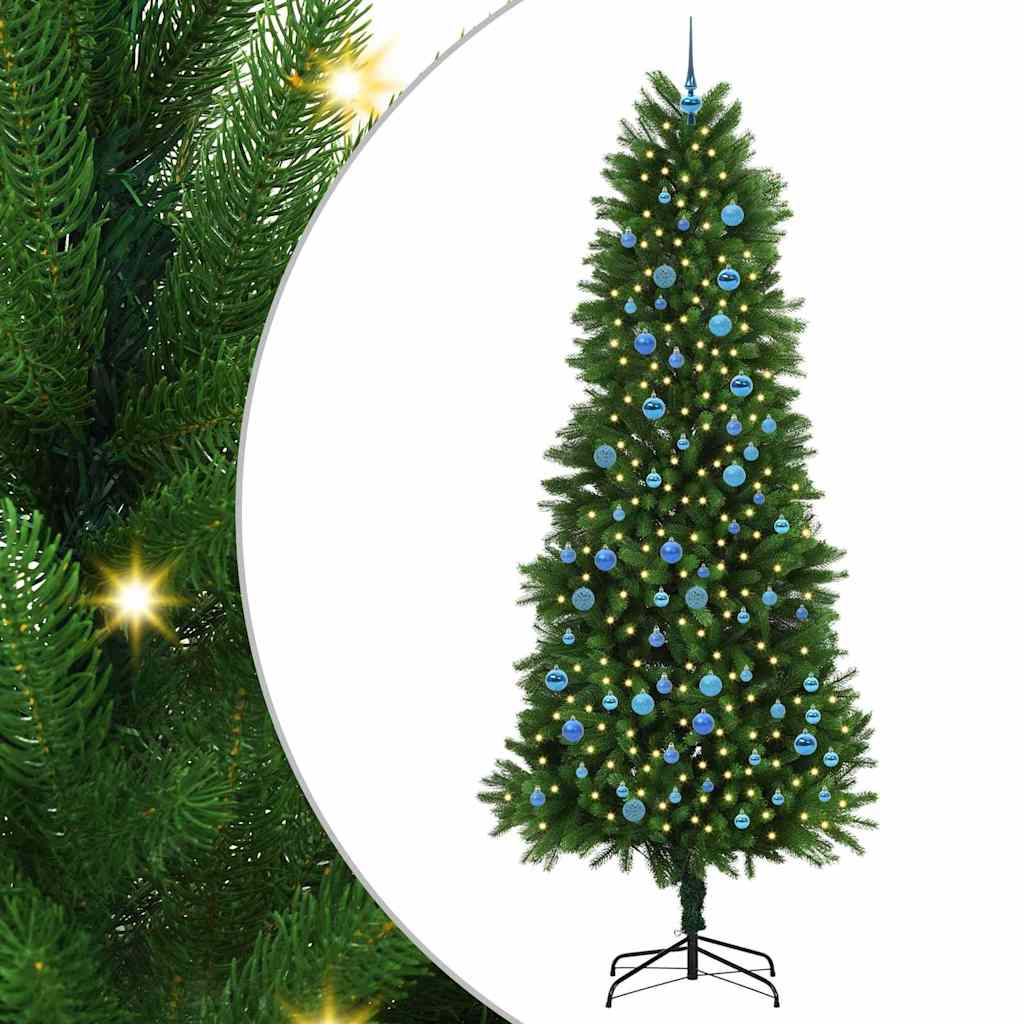 Vidaxl kerstboom met 300 led met standaard groen 240 cm pe