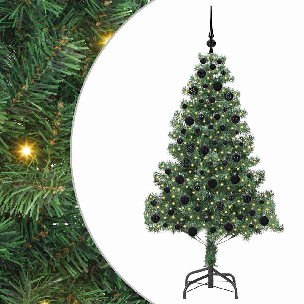 Vidaxl kerstboom met 300 led met standaard groen 180 cm pvc