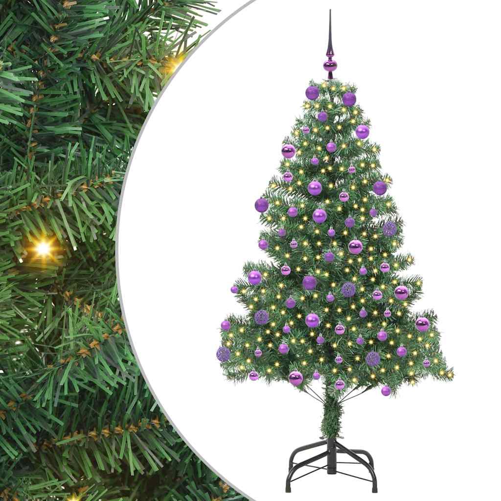 Vidaxl kerstboom met 300 led met standaard groen 180 cm pvc
