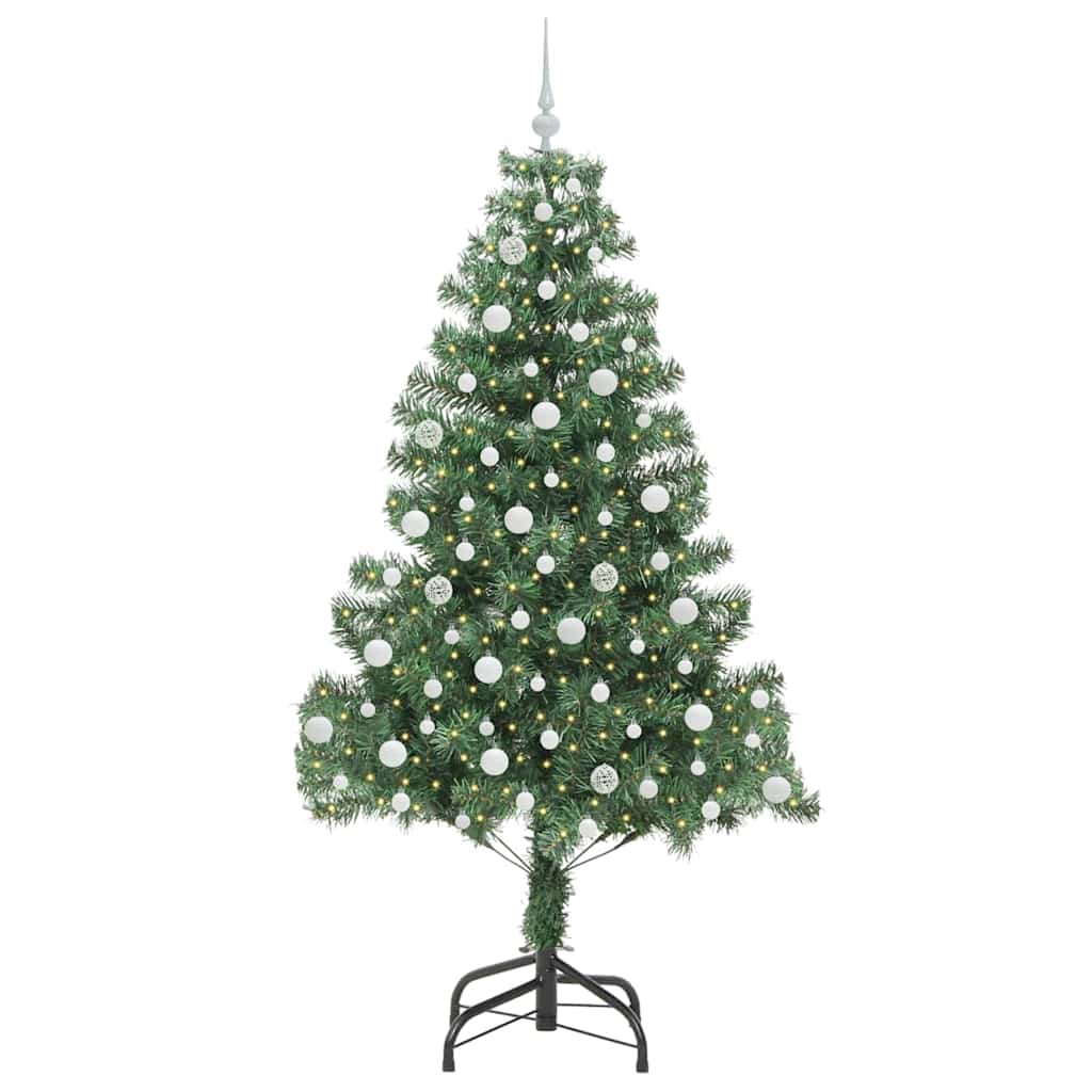Vidaxl kerstboom met 300 led met standaard groen 210 cm pvc