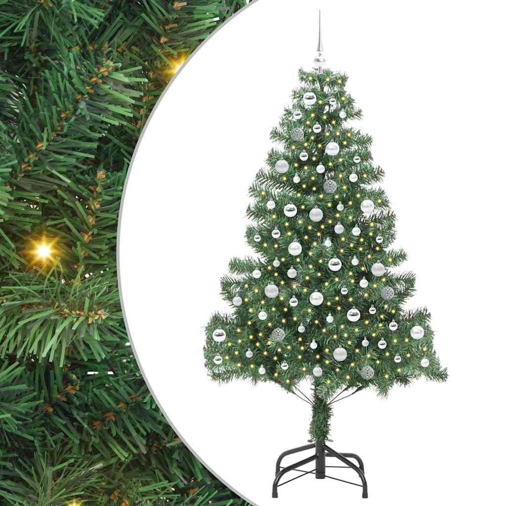 Vidaxl kerstboom met 300 led met standaard groen 210 cm pvc