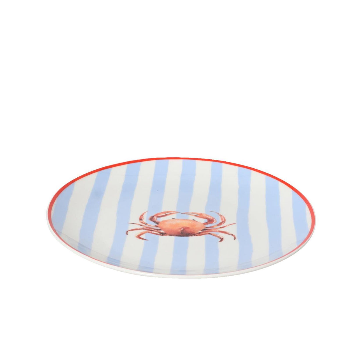 Decoris ontbijtbord krab porselein ø19,4xh2cm