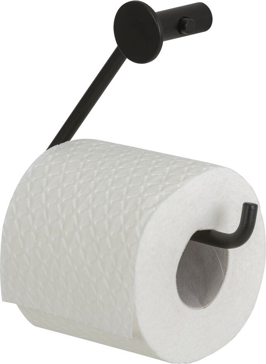 Tiger porto - wc rolhouder zonder klep - toiletrolhouder - zwart