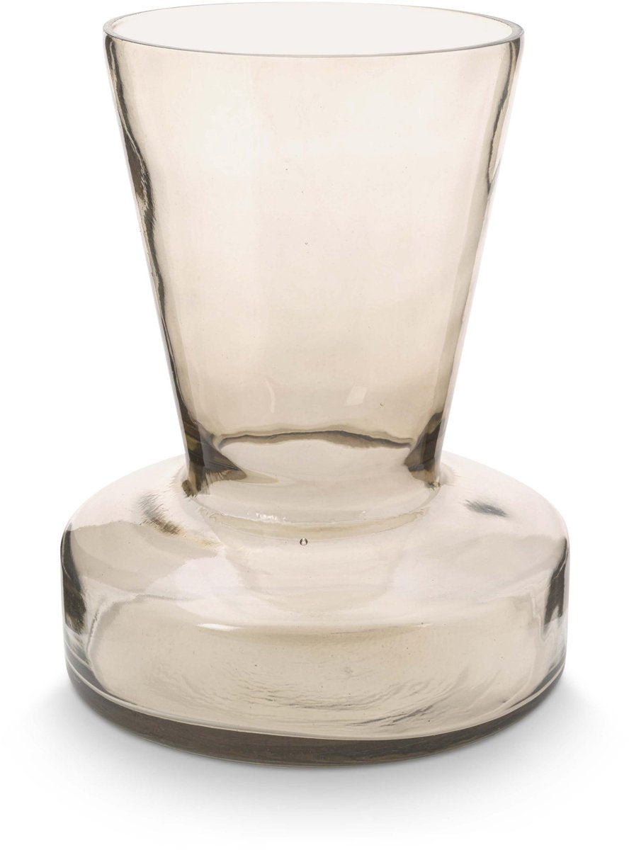 Pip studio vtwonen - basic - vaas - zand - glas - 16x16x19cm