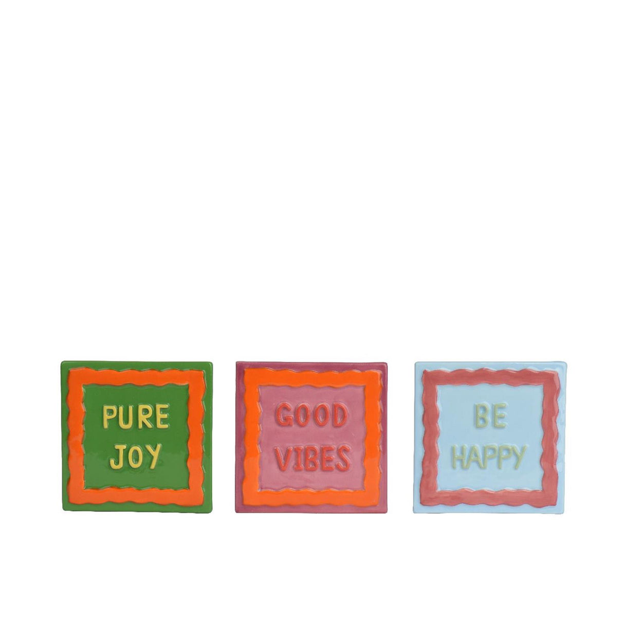 Decoris deco tegeltje met tekst dolomiet 10x10cm