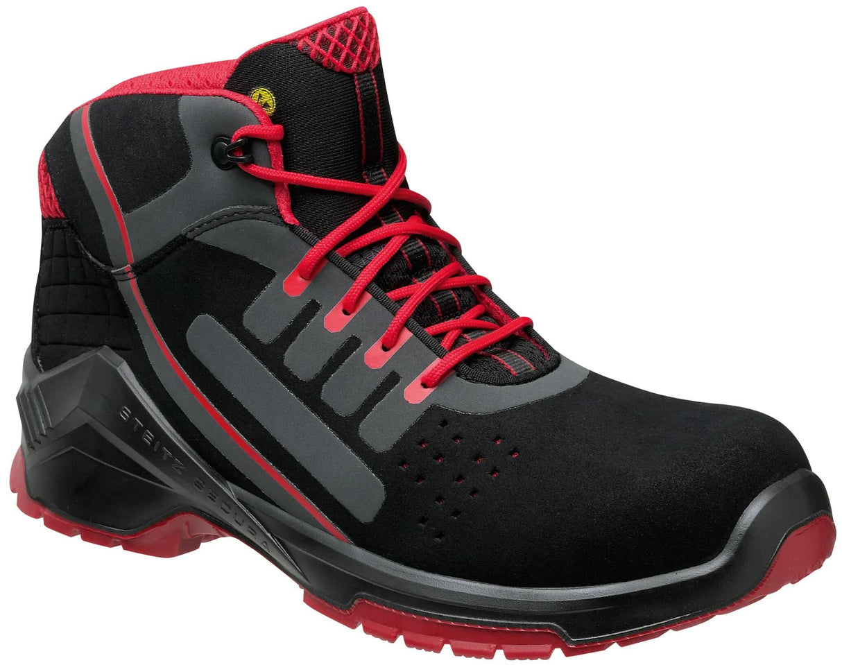 Steitz secura lage schoen vd pro 1760 esd safety boots gr. 45 red vd pro 1760 esd nb