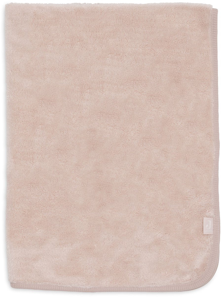 Jollein baby deken wieg 75x100cm basic sherpa jersey silk rose