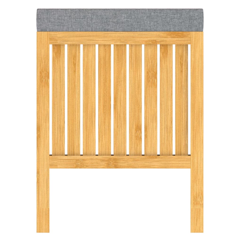 Eisl 2-in-1 wasmand met zitkussen 39x39x52,5 cm bamboe