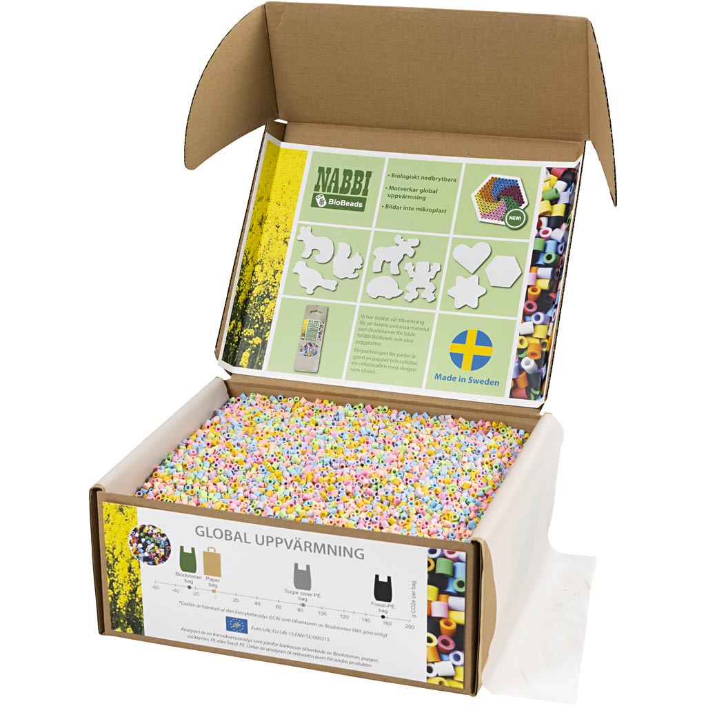 Creativ company http: www.cchobby.nl biobeads-van-nabbi-afm-5x5-cm-medium-pastelkleuren-55000-stuk-1-doos