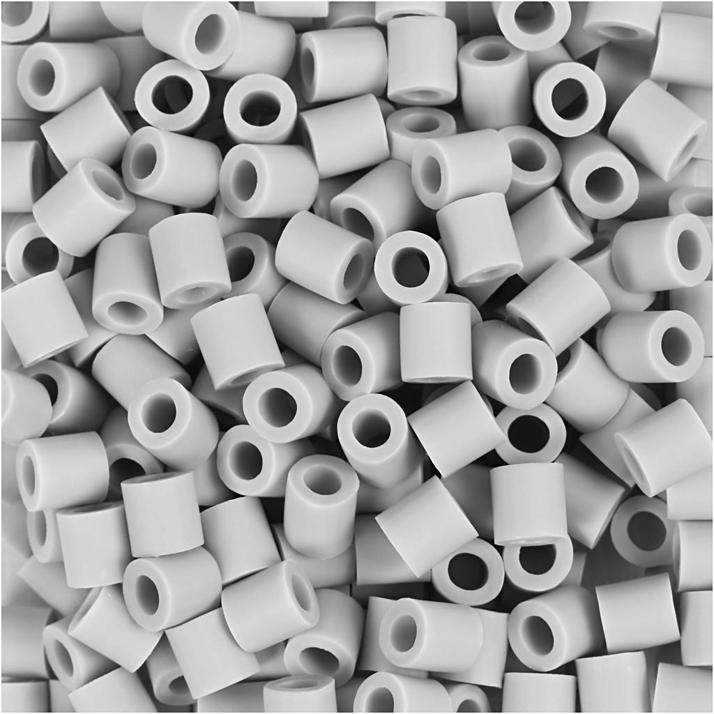 Creativ company http: www.cchobby.nl biobeads-van-nabbi-afm-5x5-mm-gatgrootte-2-5-mm-medium-grijs-1000-stuk-1-doos