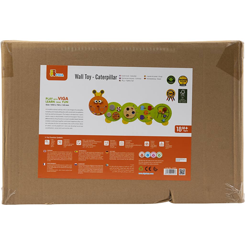 Vigatoys http: www.cchobby.nl viga-activiteitenspeelwand-h-83-cm-l-185-cm-1-stuk