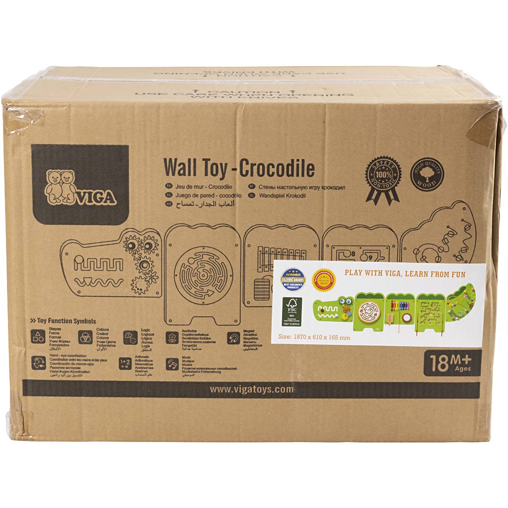 Http: www.cchobby.nl viga-speelwand-met-krokodillendesign-afm-187x61-cm-1-stuk