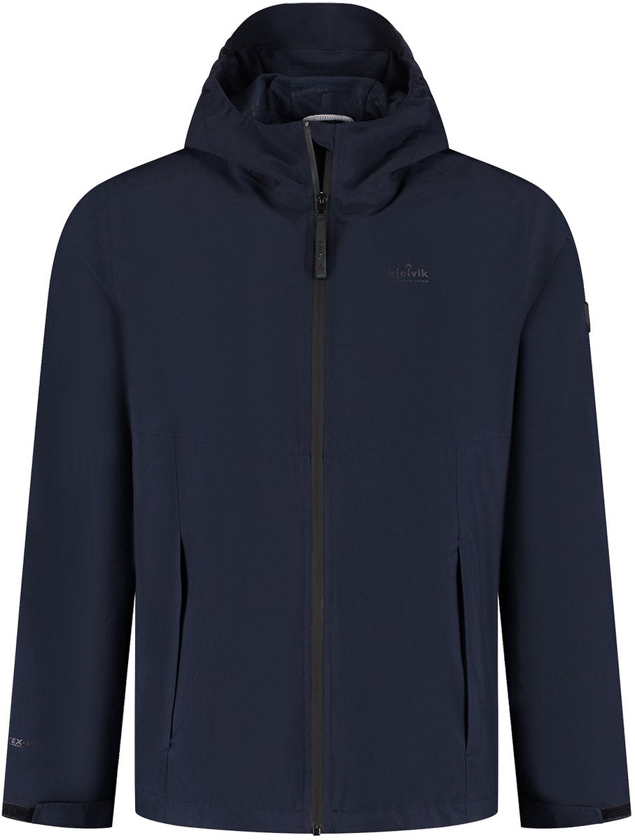 Kjelvik outdoorjas kiron donkerblauw