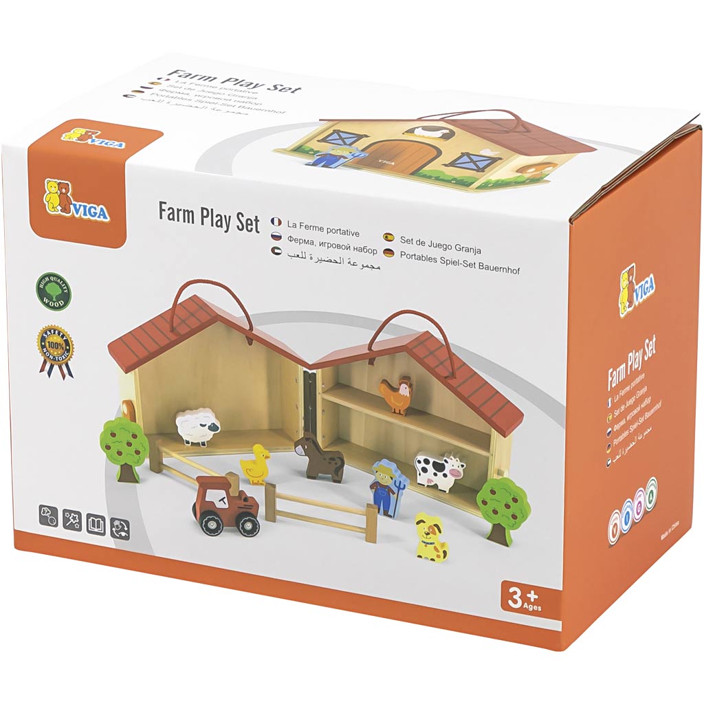 Vigatoys http: www.cchobby.nl viga-boerderijset-h-13-cm-l-23-cm-b-17-cm-1-stuk