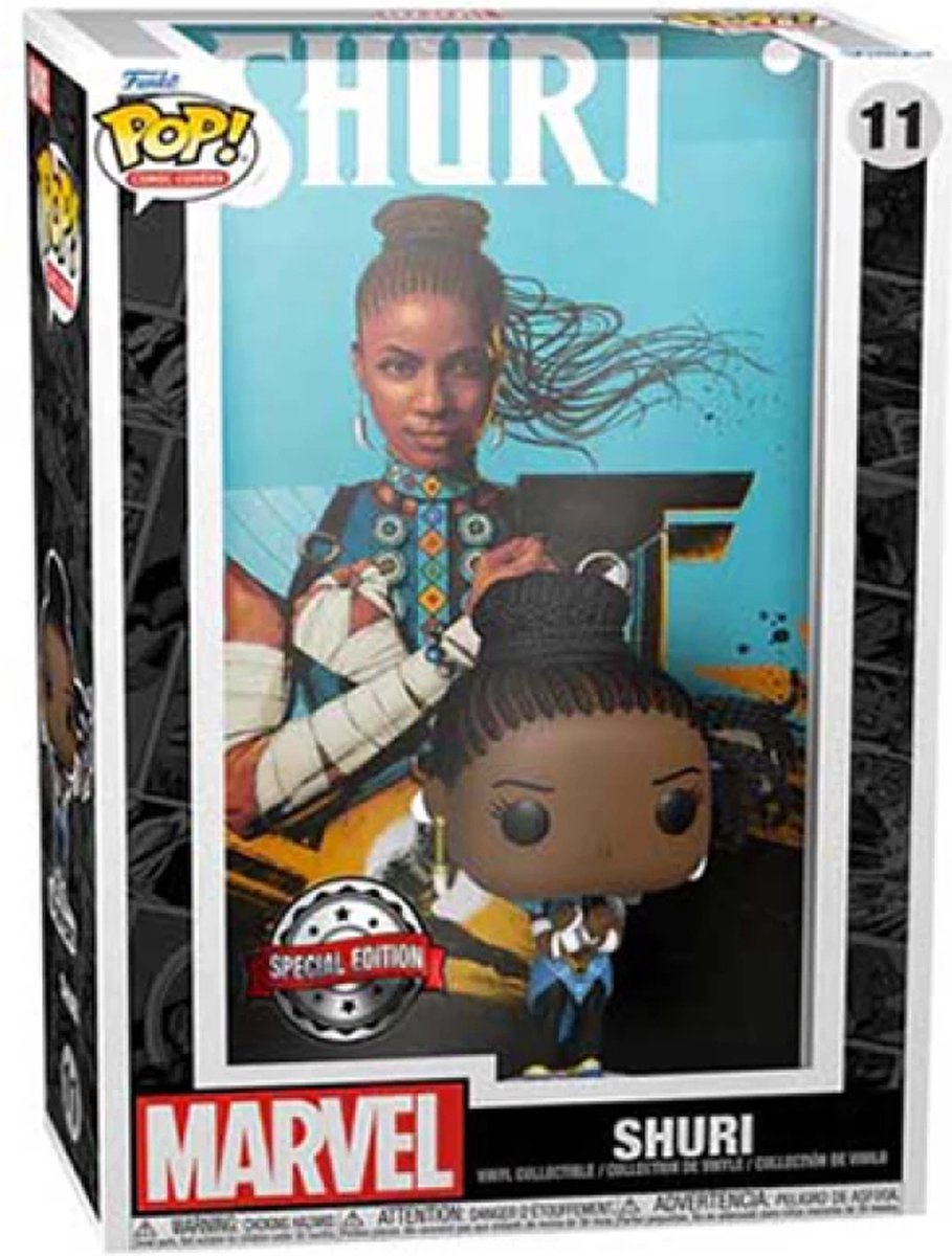 Funko pop! marvel comic cover: shuri 11 black panther exclusive