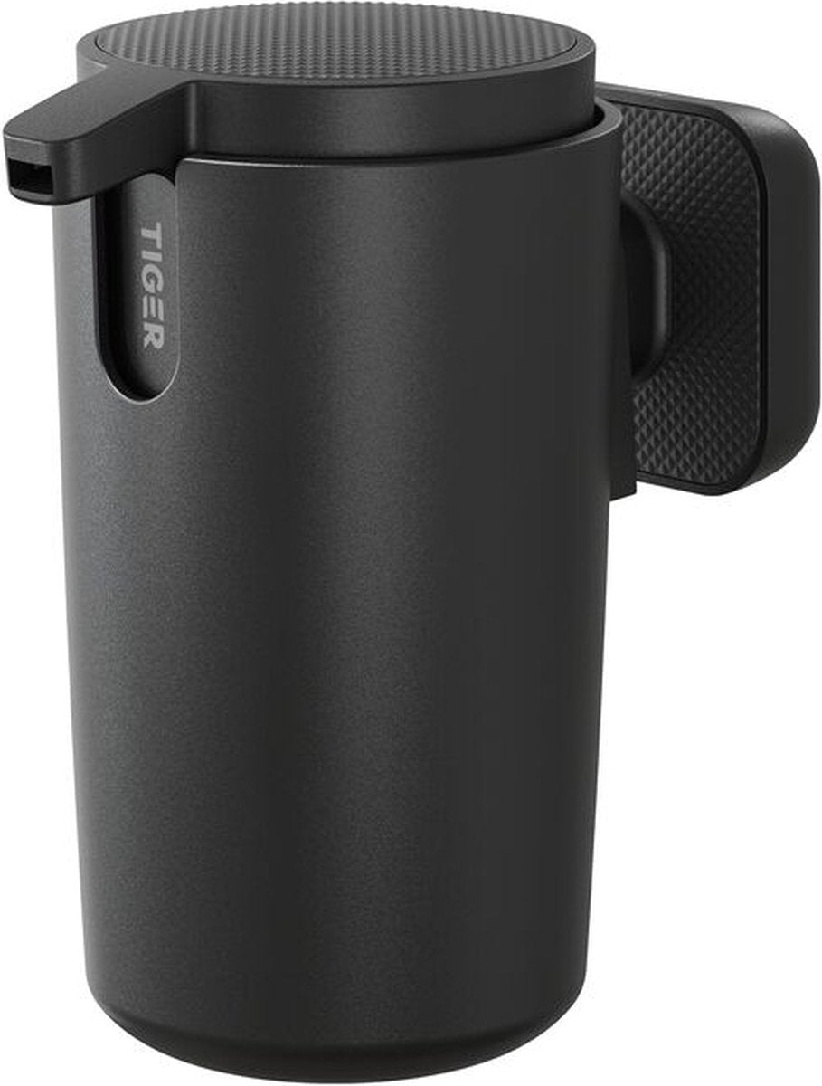 Tiger carv - zeepdispenser wandmontage 175 ml - zonder boren - boren of lijmen - zwart