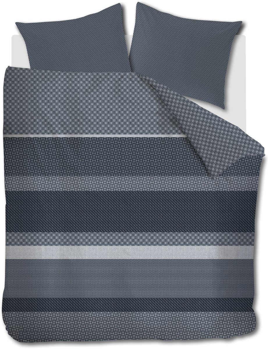 Beddinghouse fera dekbedovertrek - tweepersoons - 200 x 200 220 cm - blauw