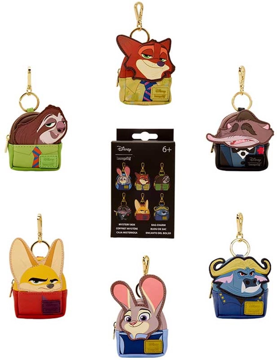 Funko lf disney zootopia mystery mini backpack keychain asso.