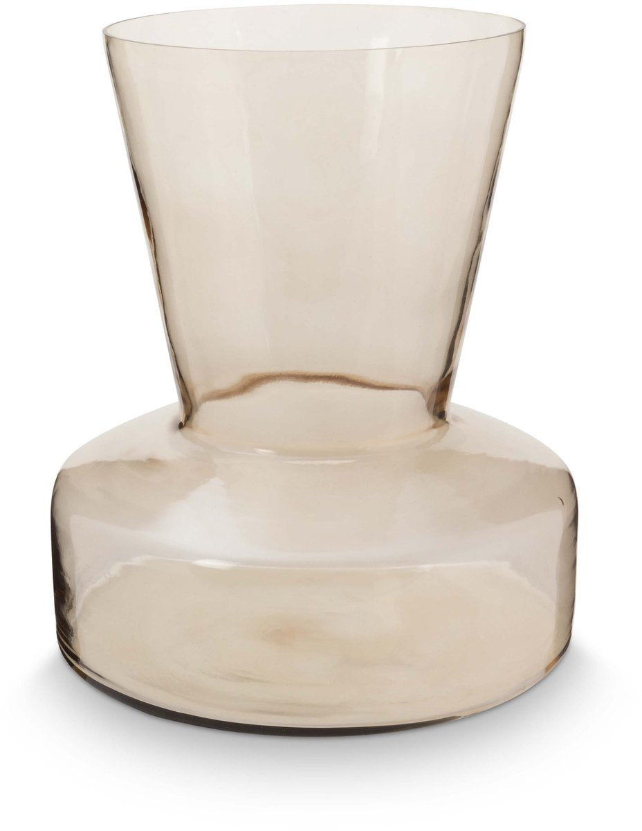 Pip studio vtwonen - basic - vaas - zand - glas - 26x26x30cm