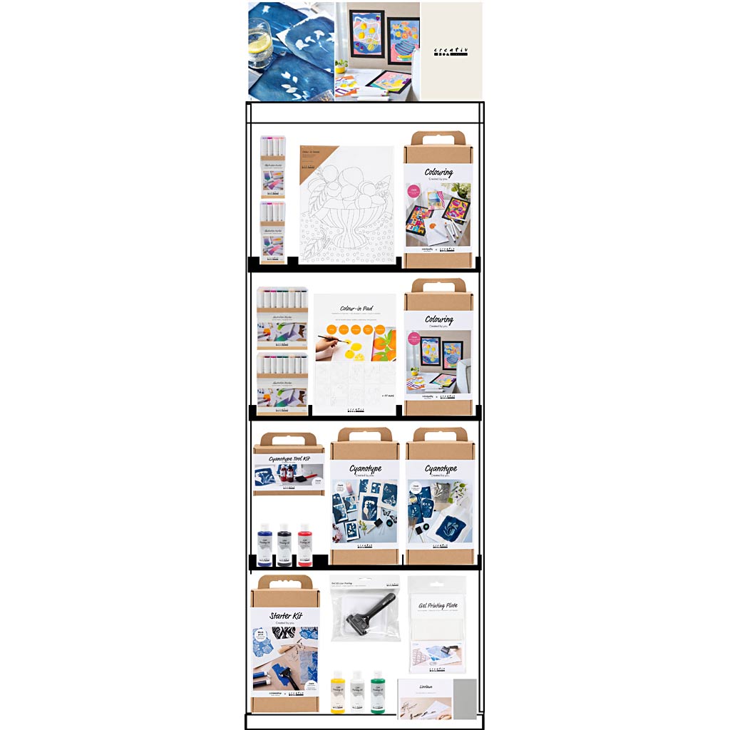 Http: www.cchobby.nl vloerdisplay-ongemonteerd-category-kleuren-printen-volwassene-h-1580-mm-l-600-mm-b-400-mm-133-eenh-1-stuk