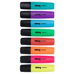 Tekstmarkers viking hc1-5 assorti 8 stuks